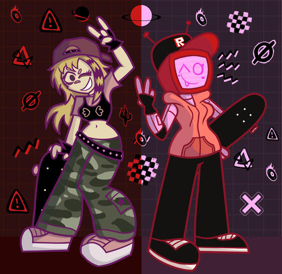 Skater Girls (Veeronica and Jay)